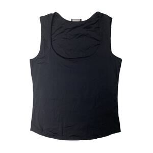 2/$35 90s Y2K Vintage Tahari Black Sleeveless Tank Underpinning Top Womens Small